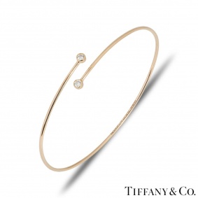 Tiffany & Co. Rose Gold Diamond Elsa Peretti Bangle Tiffany & Co. Rose Gold Diamond Elsa Peretti Bangle
